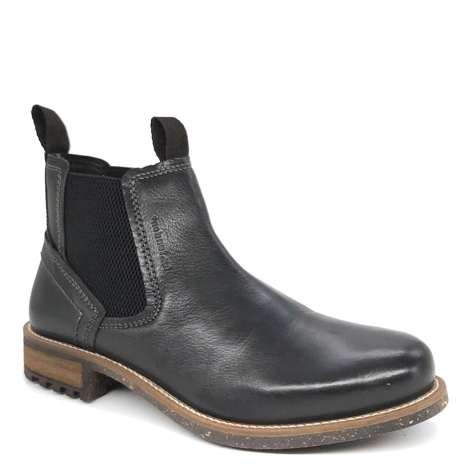 HX London HX London Men's Merton Leather Chelsea Boots in Black - 2