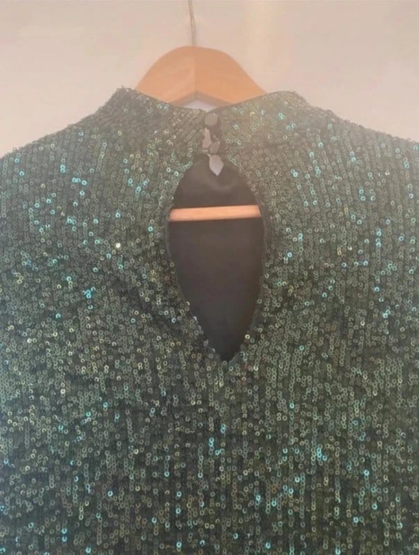 Et Vous Et Vous Green Sequin Dress – Size 10 - 1