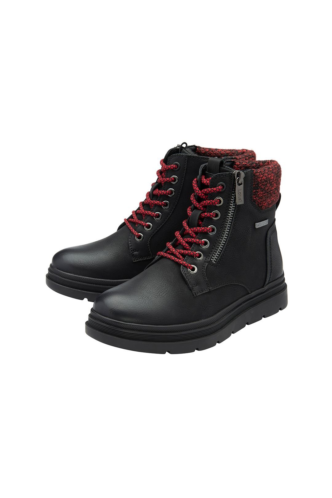 Lotus Lotus Women's 'Saundra' Zip-Up Ankle Boots in Black - 2