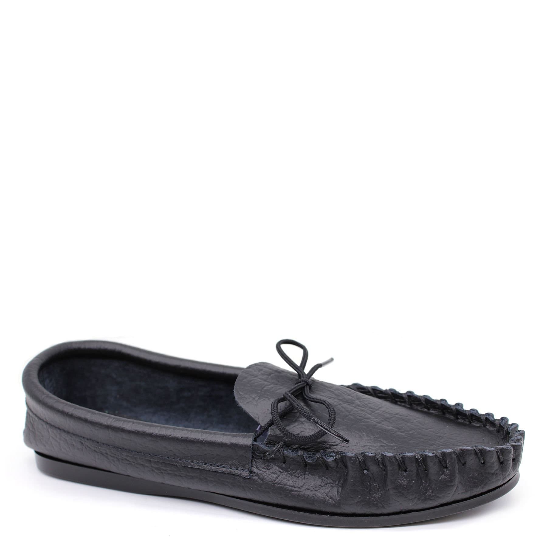 Coopers Coopers Men's Leather Moccasin Slippers in Black