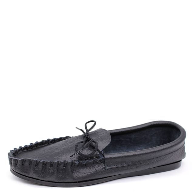 Coopers Coopers Men's Leather Moccasin Slippers in Black - 2
