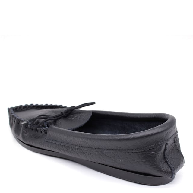 Coopers Coopers Men's Leather Moccasin Slippers in Black - 3