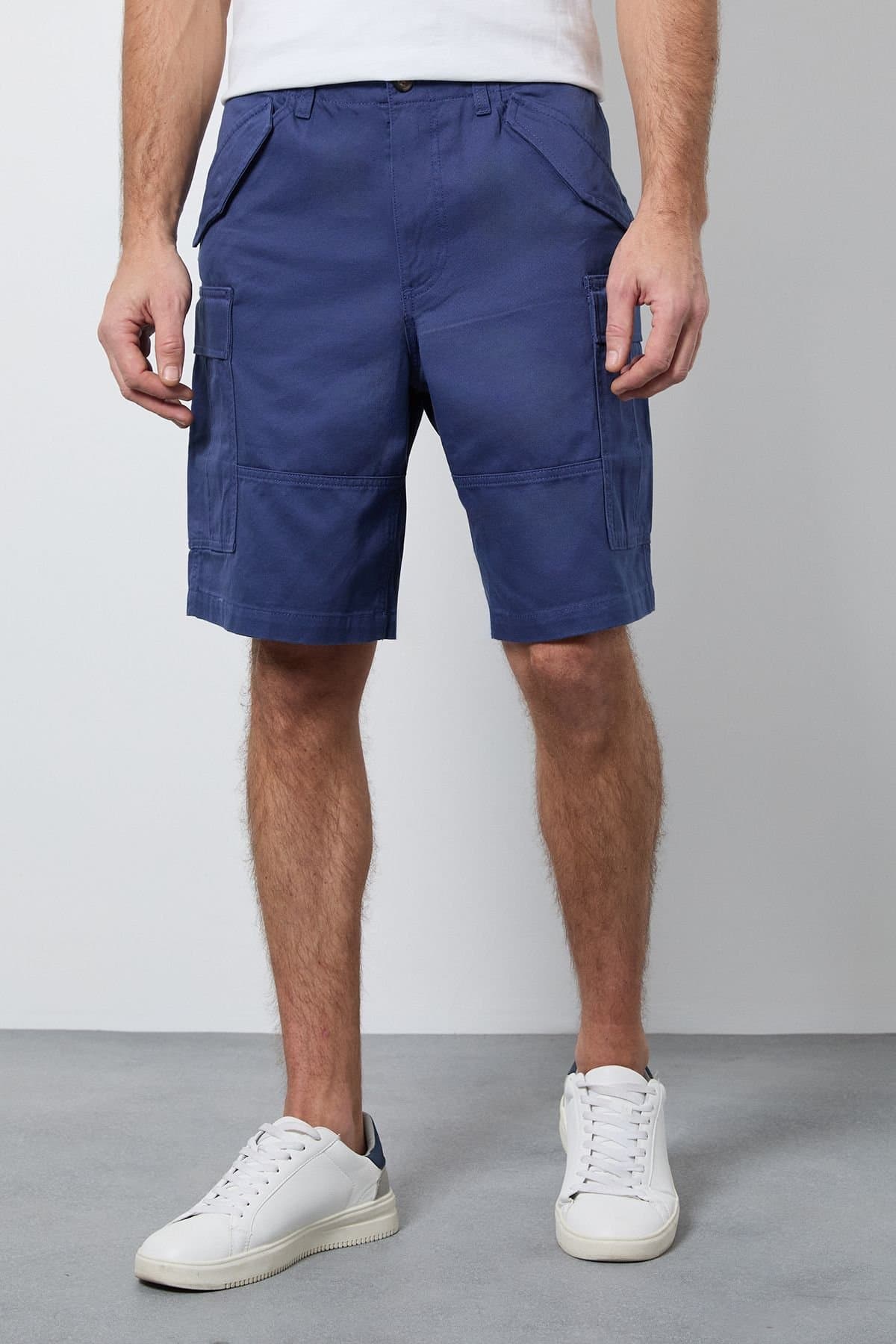 Maine Maine Men's Mid Blue Twill Cargo Short