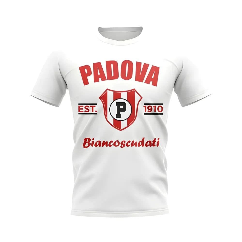 Padova Padova Men's Personalised Established Football T-Shirt in White