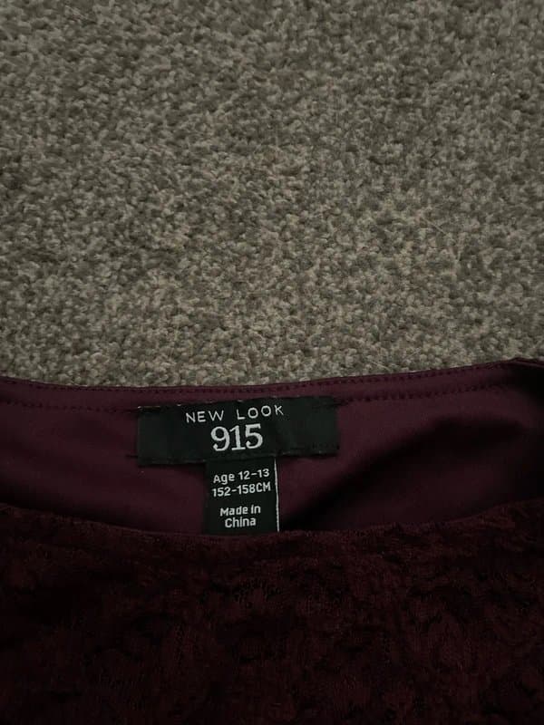 New Look New look burgundy lace top