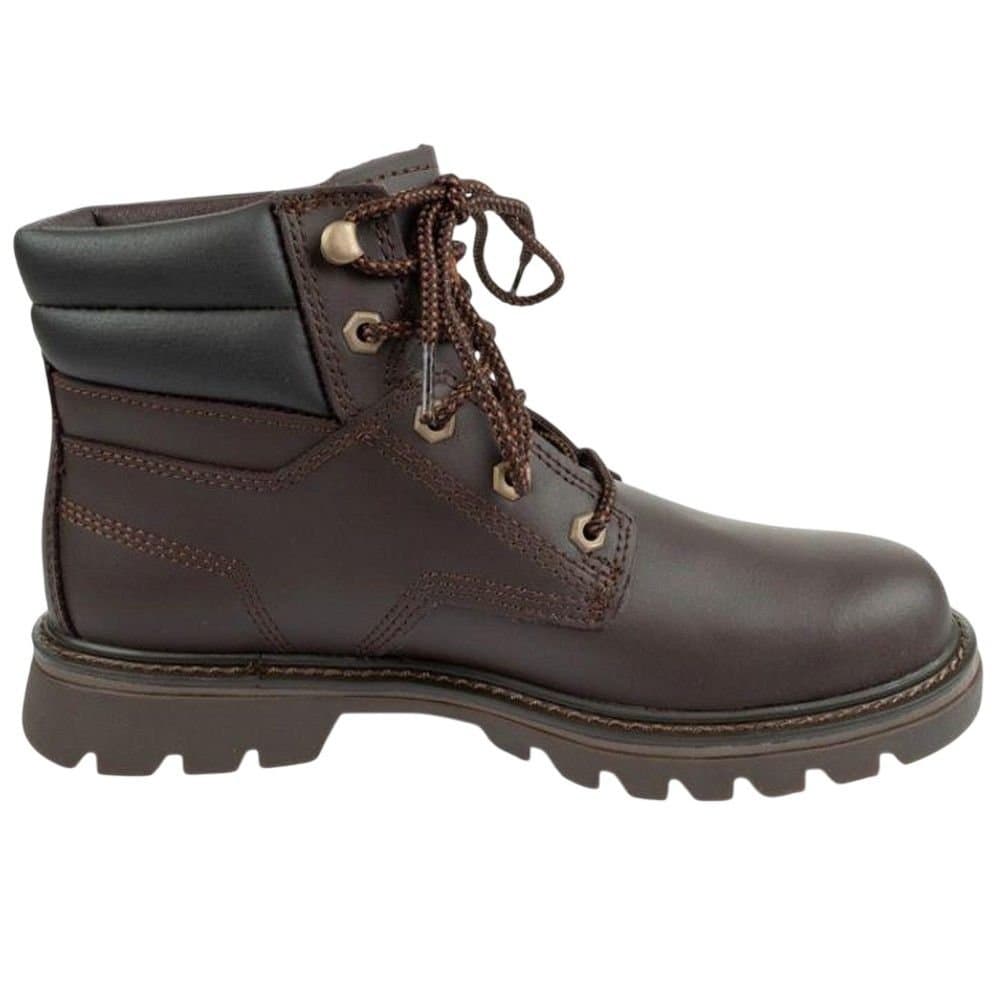 Caterpillar Caterpillar Men's Quadrate Leather Winter Ankle Boots in Brown