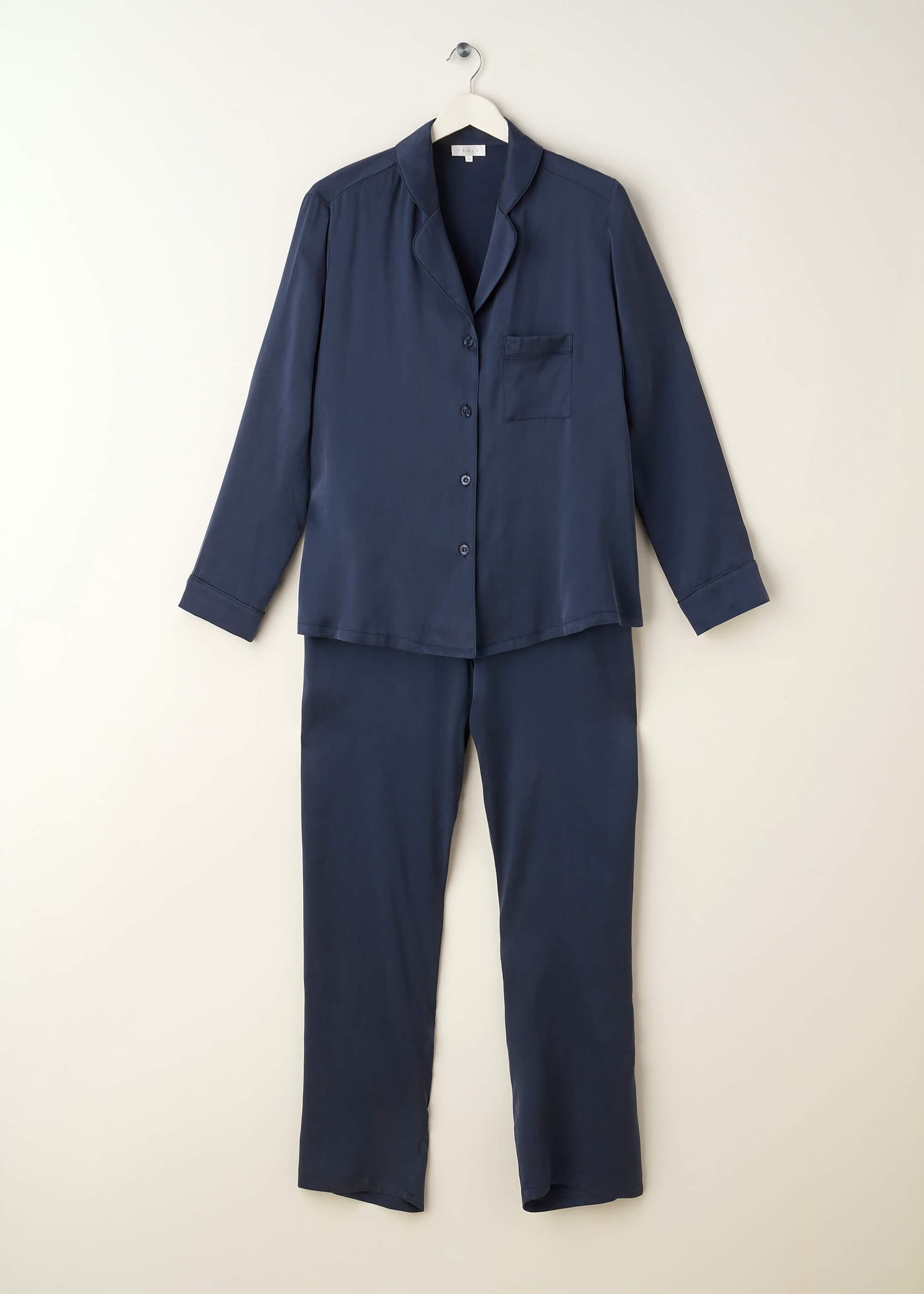 Truly Truly Women's Silk Pyjama Set in Midnight