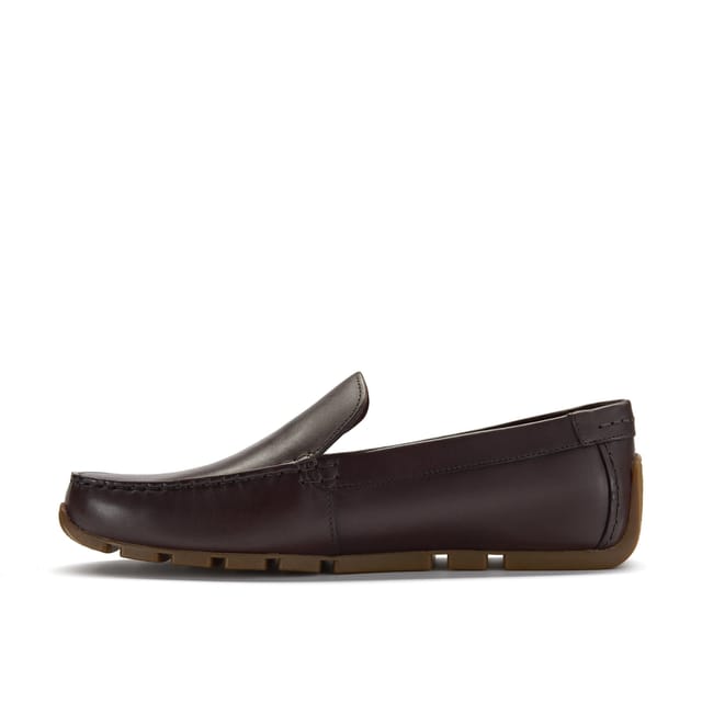 Clarks Clarks Men's Corsley Plain Dark Brown Leather Loafers, Slip Ons - 2