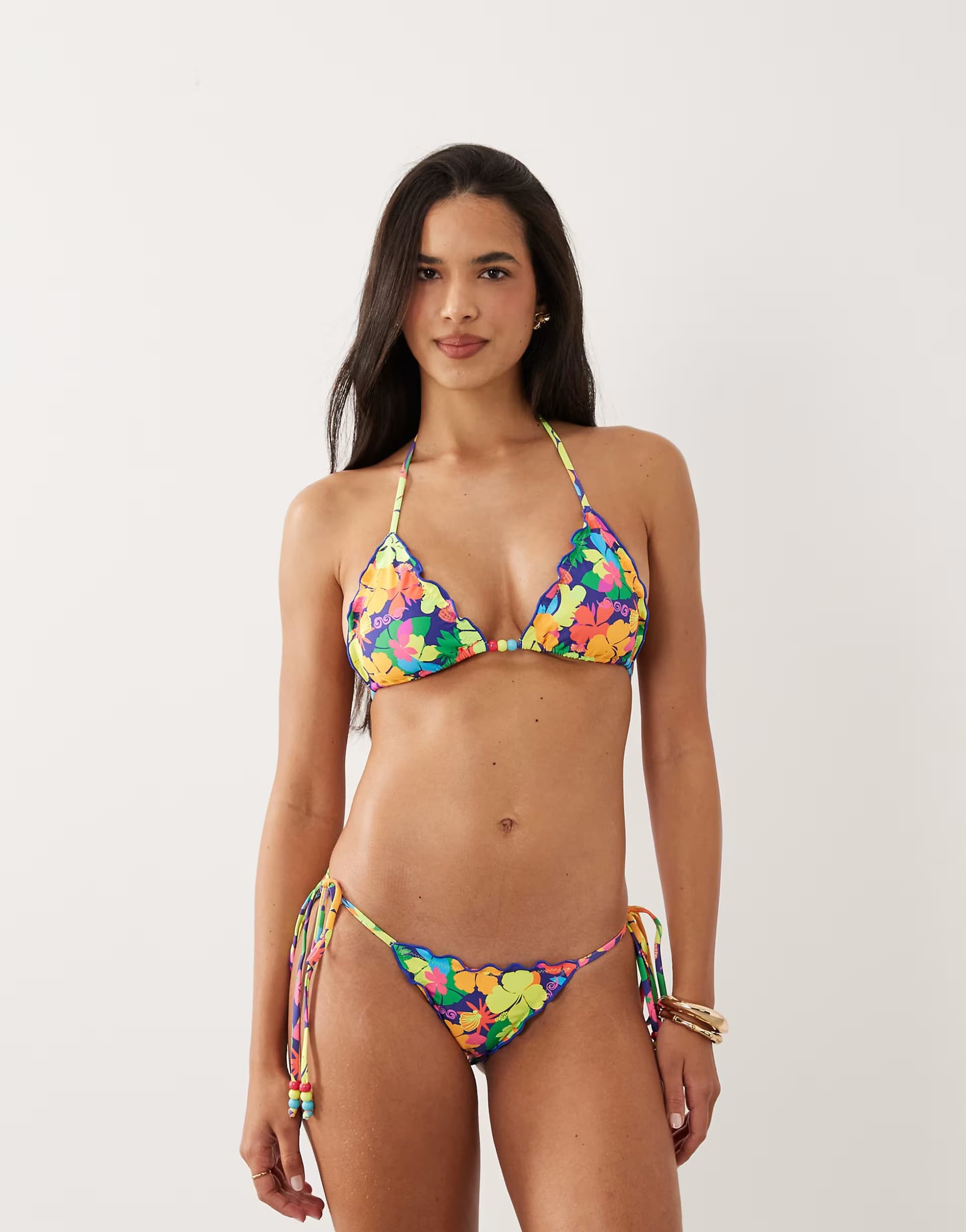 ASOS Kulani Kinis neon sunset bikini set