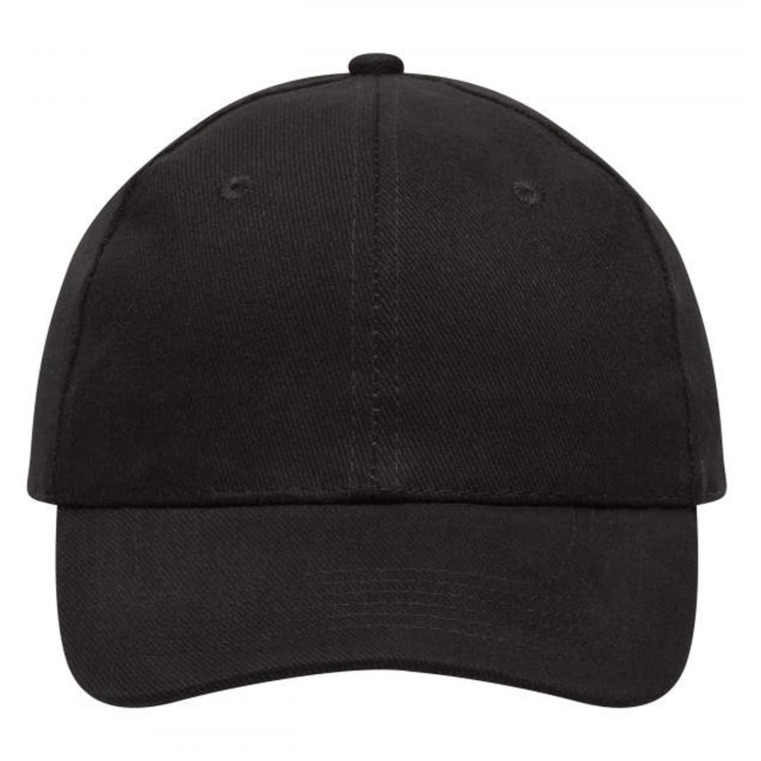 Myrtle Beach Myrtle Beach Men's 6 Panel Heavy Cotton Cap in Black