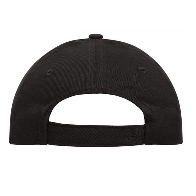Myrtle Beach Myrtle Beach Men's 6 Panel Heavy Cotton Cap in Black - 2