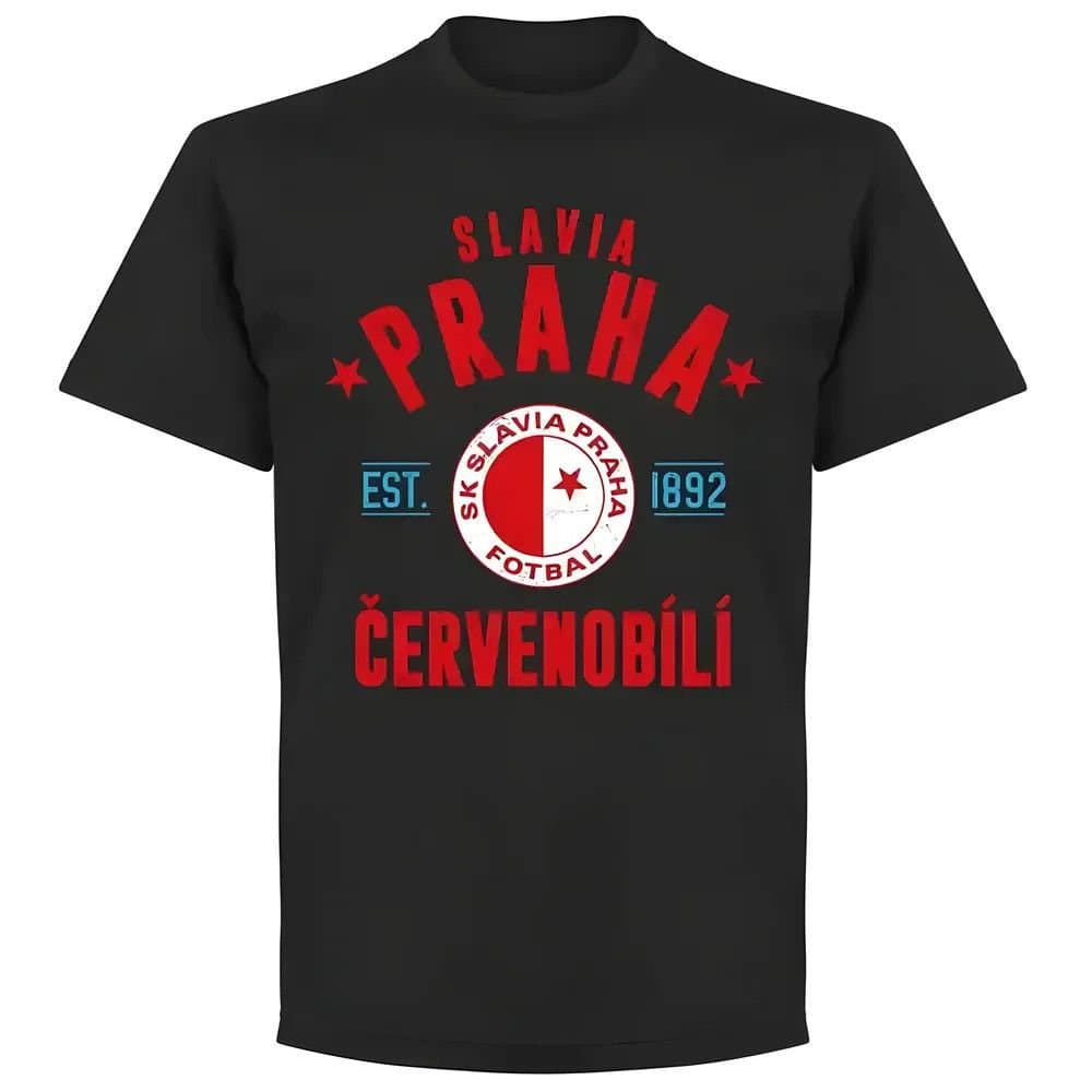 Slavia Prague Slavia Prague Men's Established T‑shirt in Black