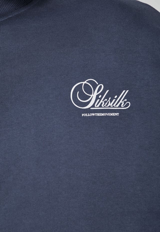 SikSilk SikSilk Men's Graphic Sweater in Navy - 2