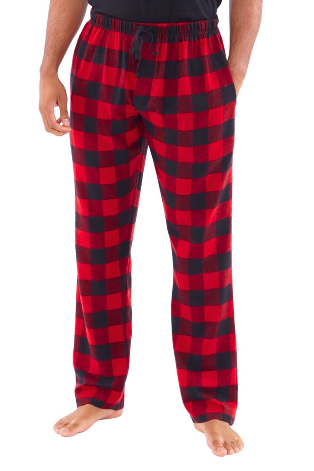 Just Essentials Just Essentials Men's Flannel Check Pyjama Trousers in Red