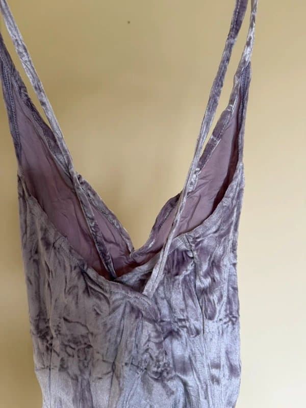 Topshop Lilac velvet bodysuit