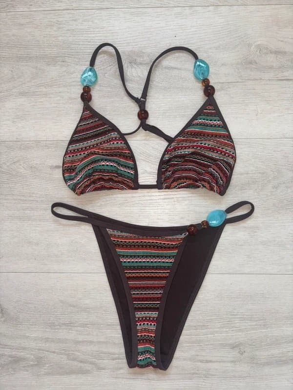 ASOS ASOS crochet bikini & maxi skirt