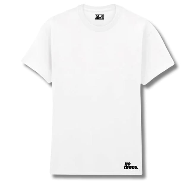 No Chaos No Chaos Men's Logo 3 Pack T-Shirts - White - 2