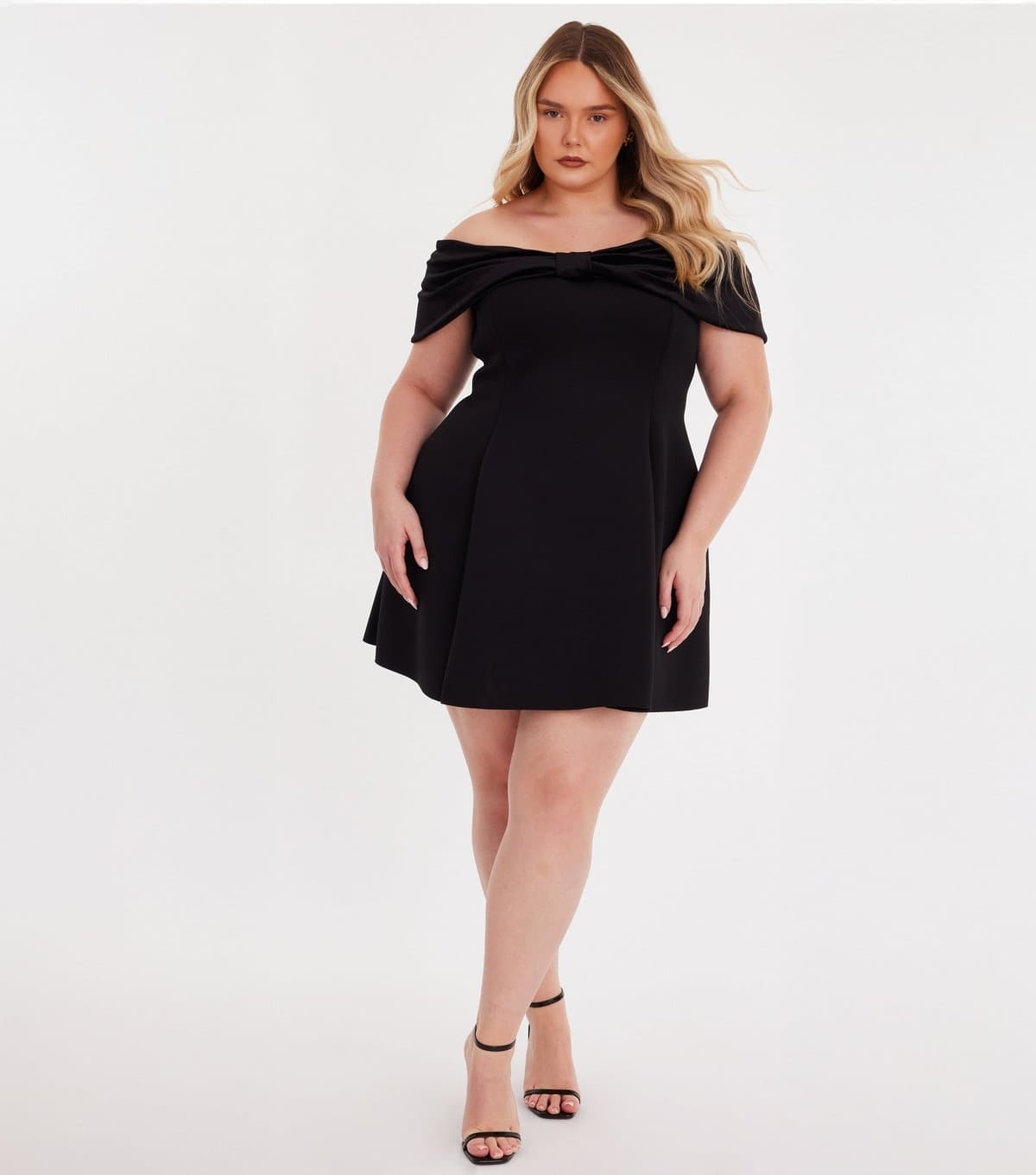 Quiz Women's Curve Black Skater Dress Quiz New Look