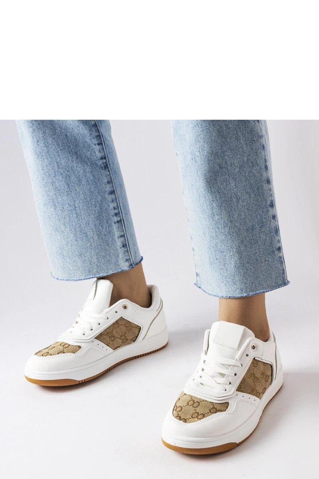 Love Lace Love Lace Women's Sport Sneakers with Monogram Detail Lace Up Rubber Sole in White