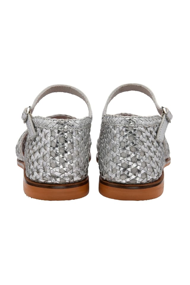 Ravel Ravel Women's 'Kelk' Leather Flat Sandals in Silver - 3