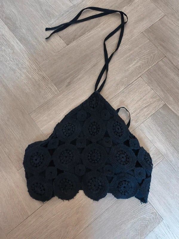 ASOS Design Halter neck tie top