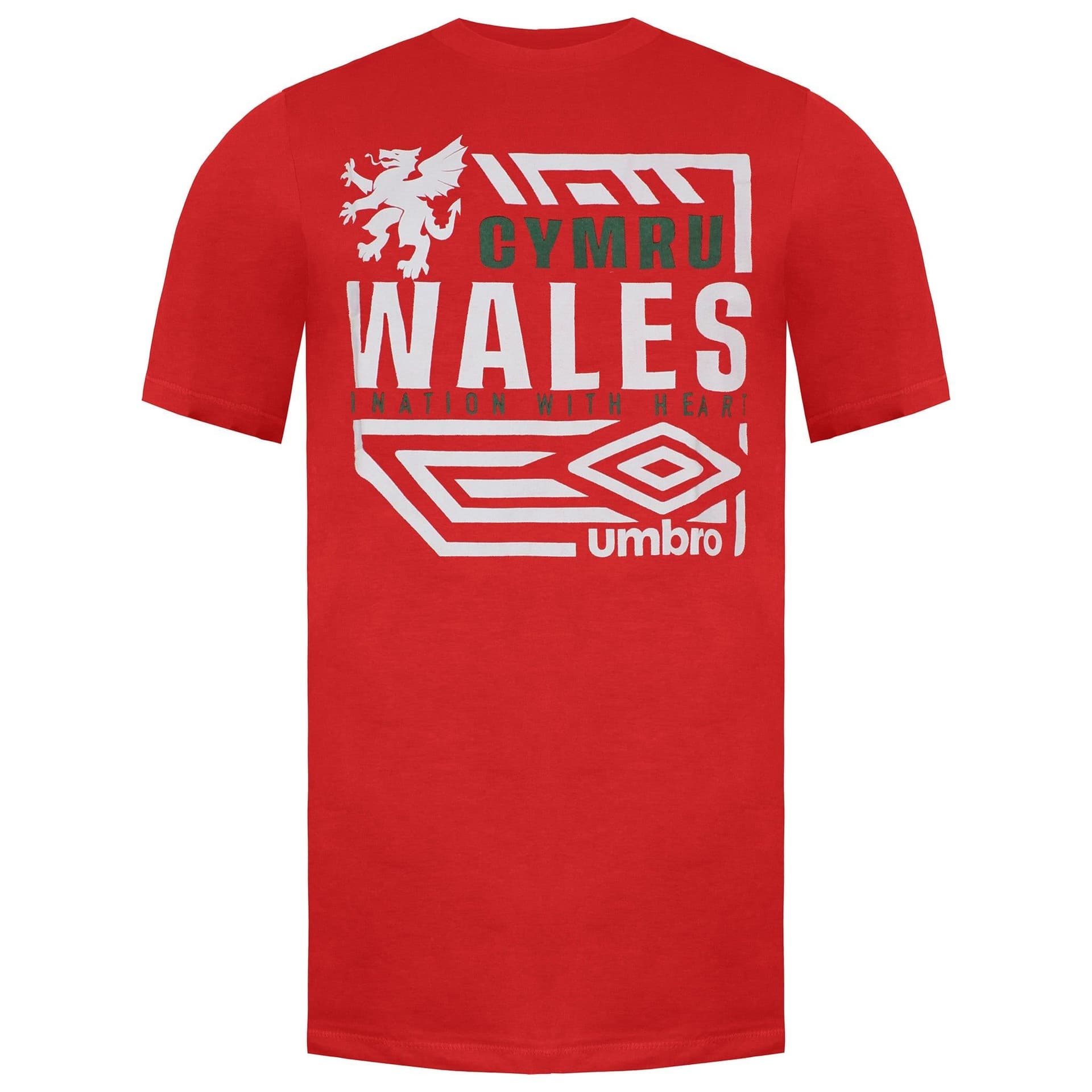 Umbro Umbro Men's Wales Diamond Dragon Red T-Shirt
