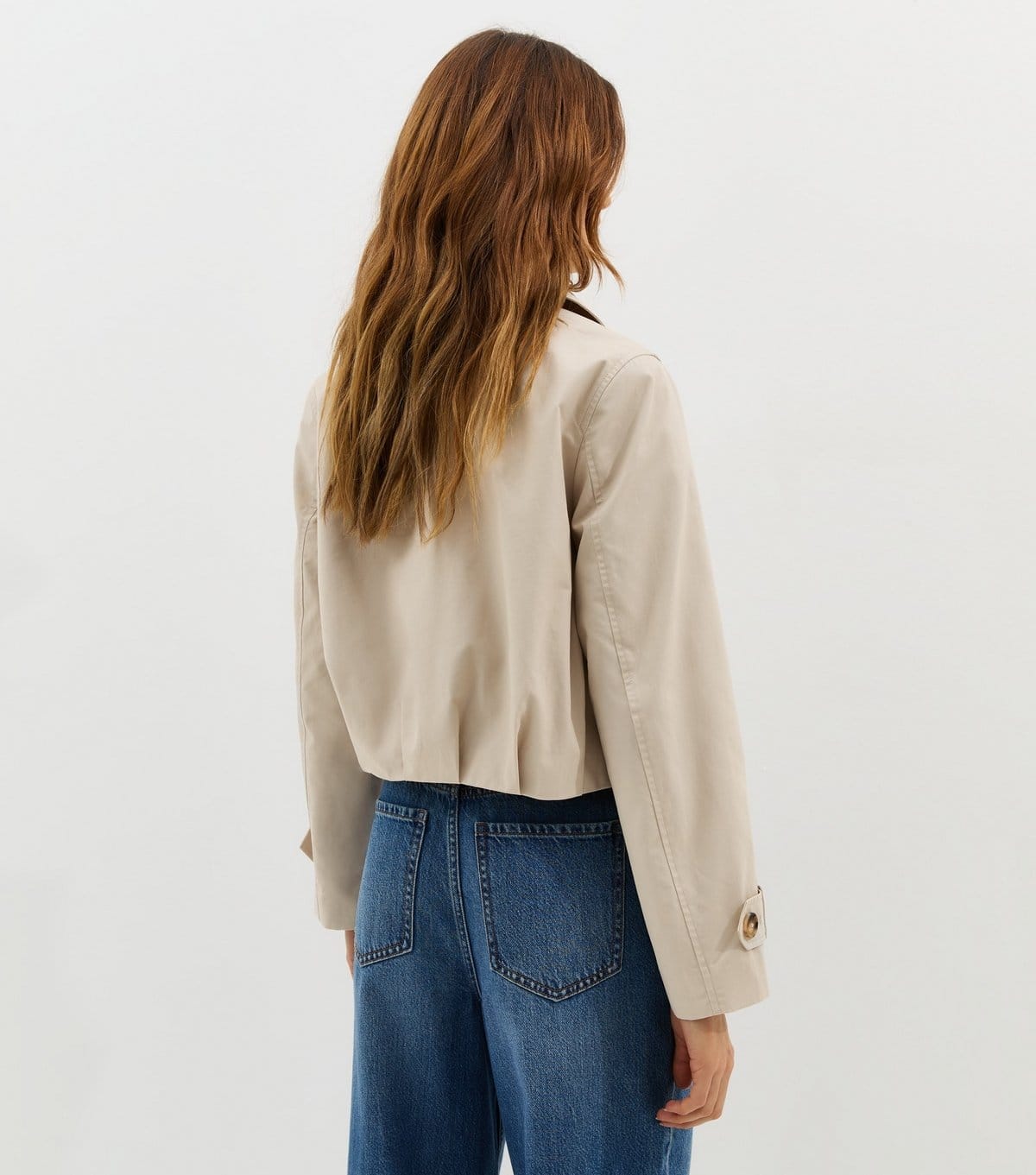 New Look Women's Stone Cropped Trench Mac Jacket New Look - 4