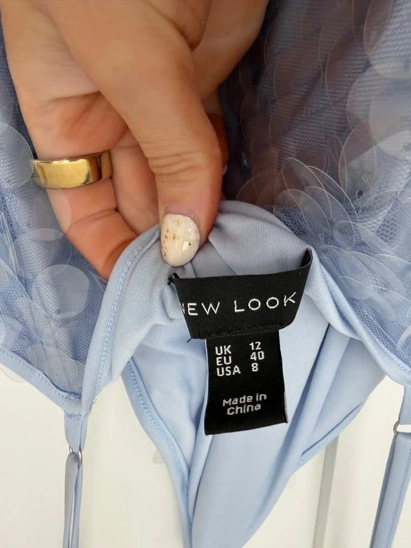 New Look Blue Sequin Midi Dress