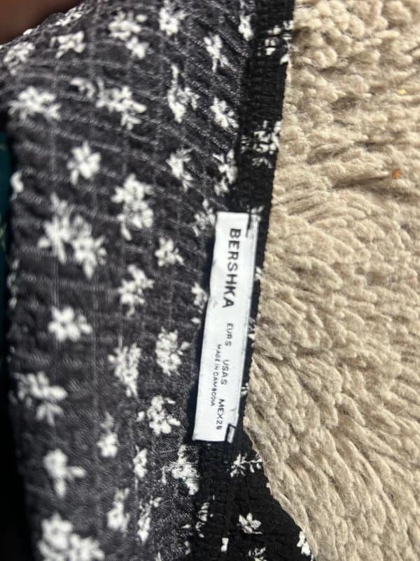 Bershka Bershka floral black summer dress size S