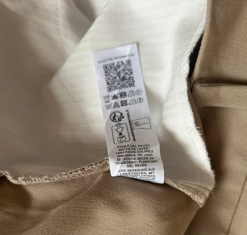 ASOS Design Petite Khaki Beige Tailored Trousers - UK 8