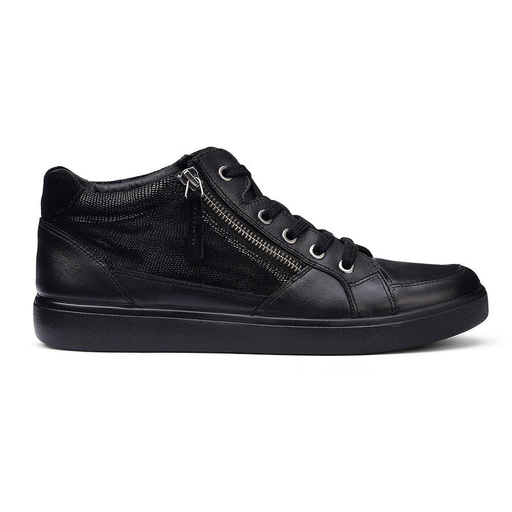 Hotter Hotter Women's Wide Fit 'Rapid' Hi-Top Trainers in Black
