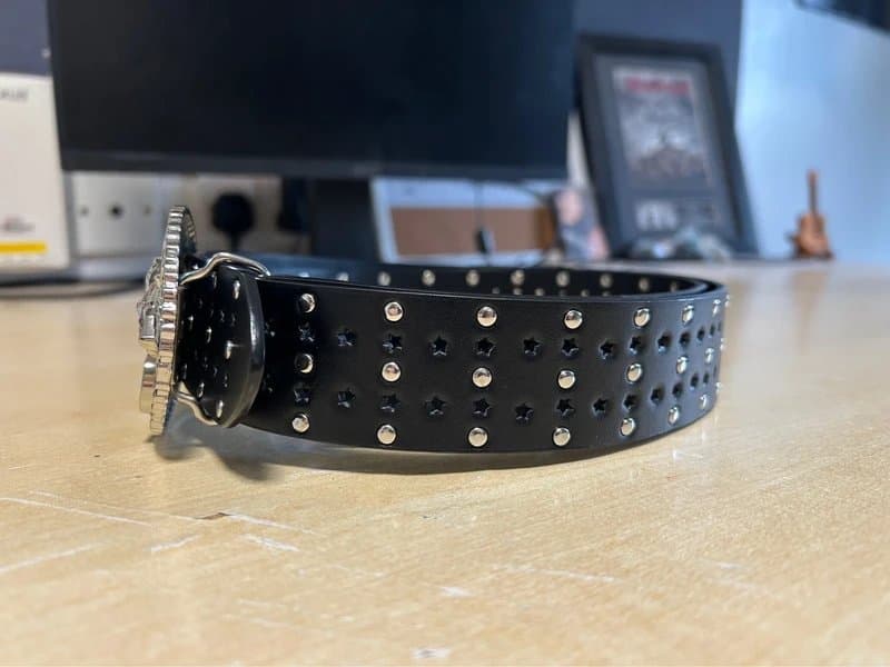 ASOS Biker-themed ‘Born To Be Free’ Buckled Leather Belt