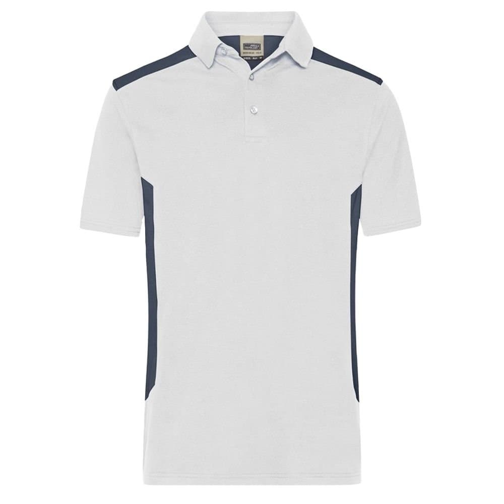 James and Nicholson James and Nicholson Men's Strong Work Polo Shirt in Off-White