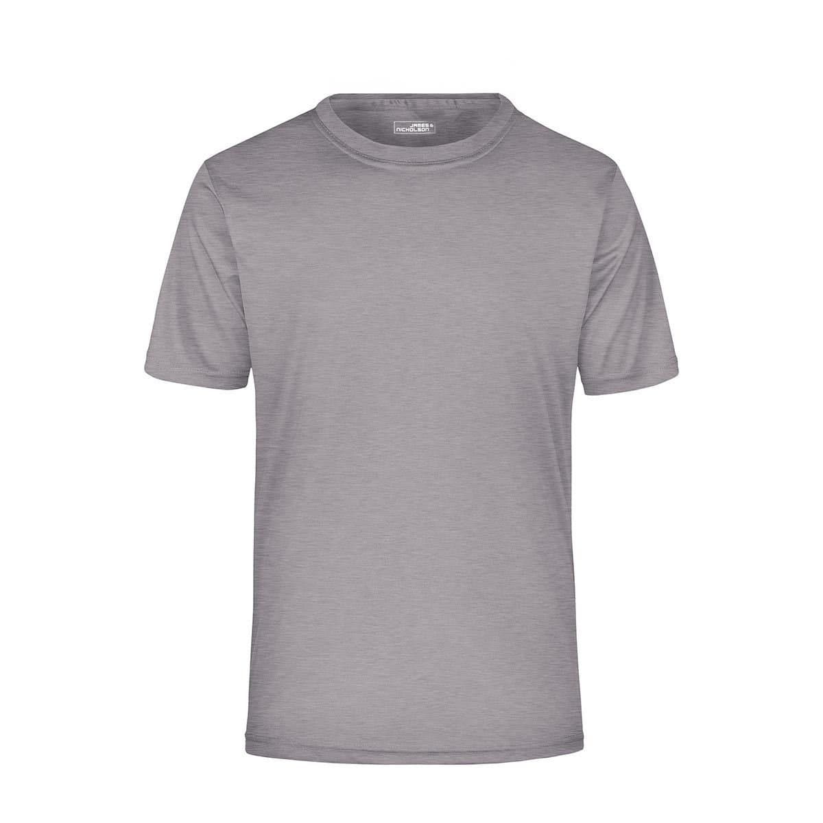 James and Nicholson James and Nicholson Men's Active T-Shirt in Light Grey