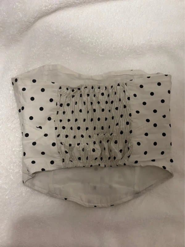 Bershka Polka Dot bandeau top