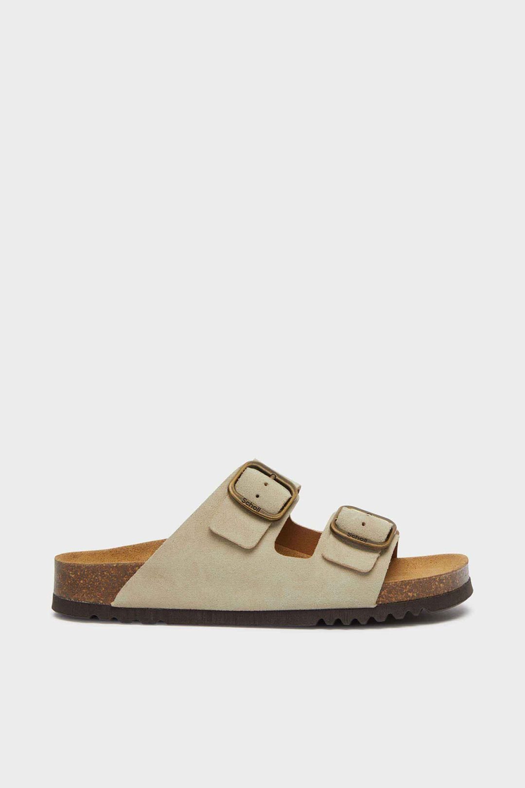 Scholl Scholl Women's Josephine Suede 2 Strap Sandal Beige - 2