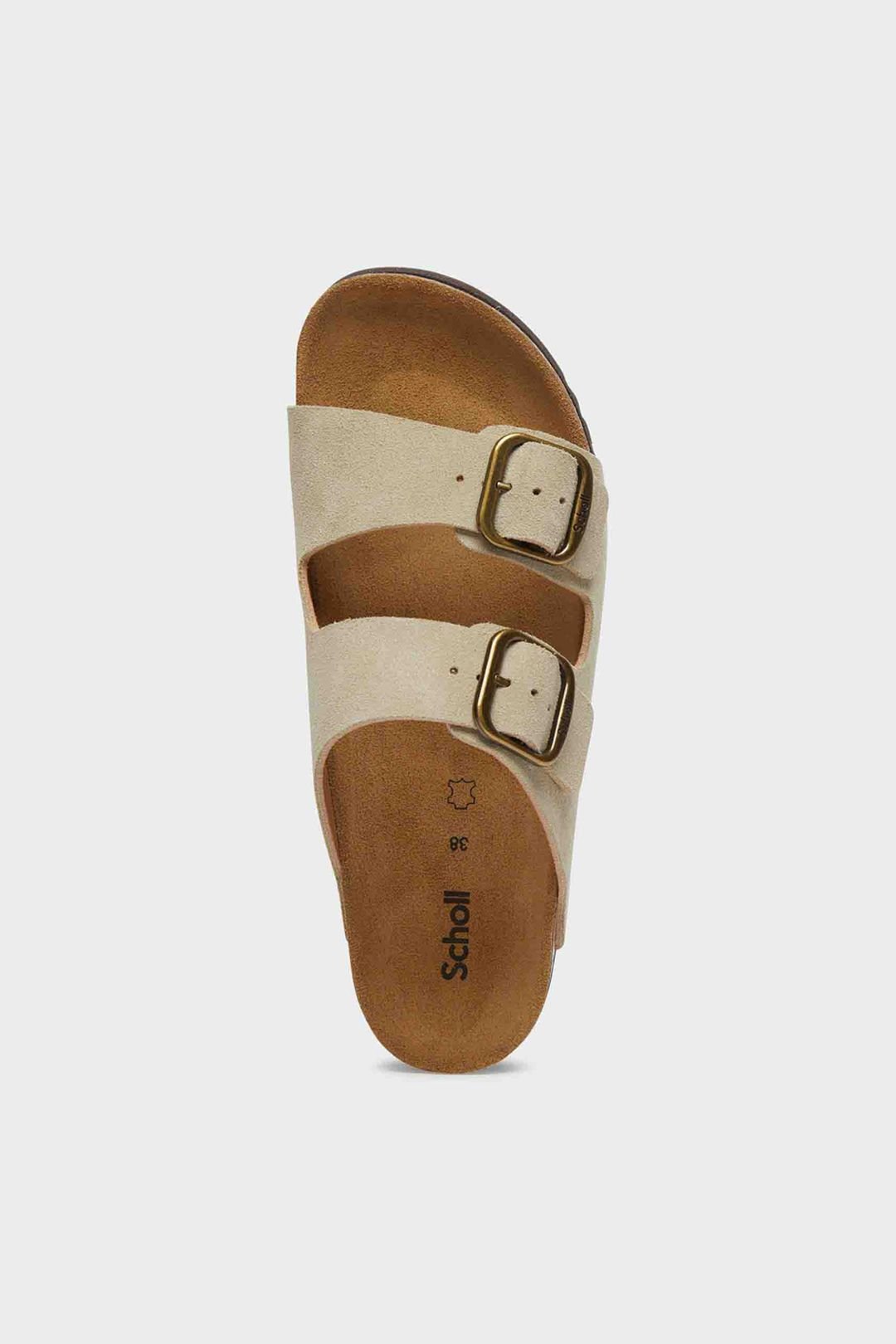 Scholl Scholl Women's Josephine Suede 2 Strap Sandal Beige - 3
