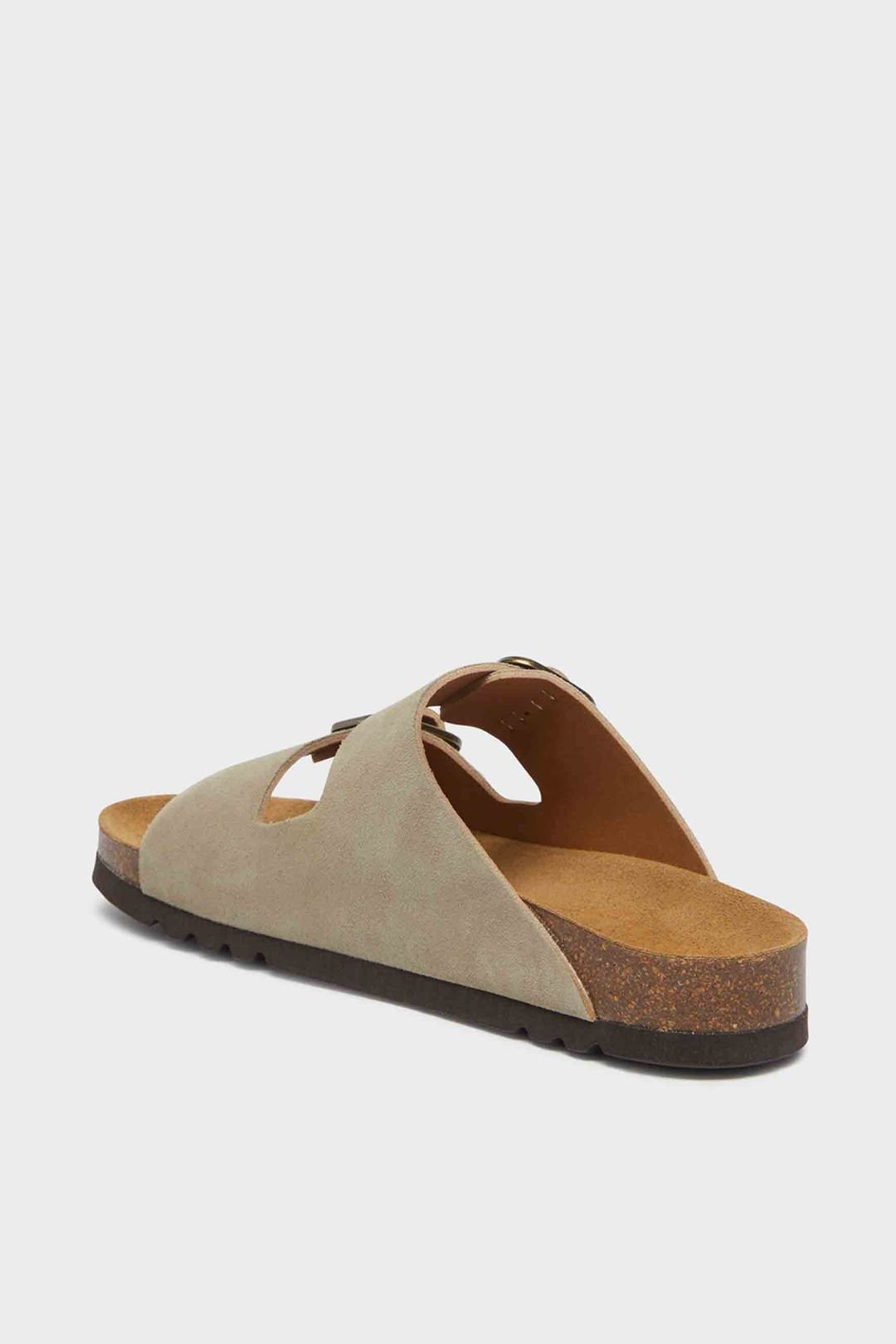 Scholl Scholl Women's Josephine Suede 2 Strap Sandal Beige - 4