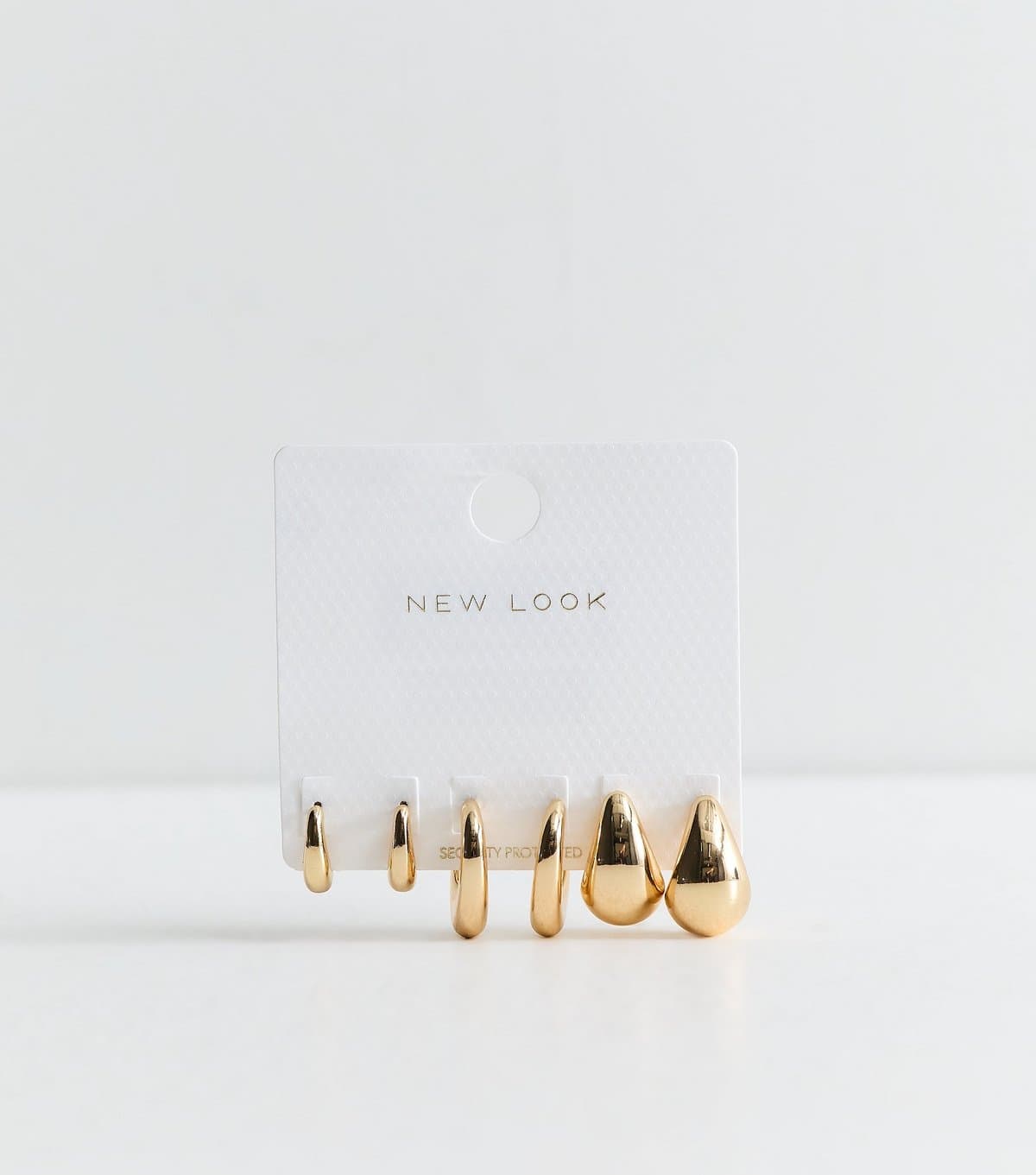 New Look Pack Of 3 Gold Tone Mini Teardrop Stud Earrings New Look