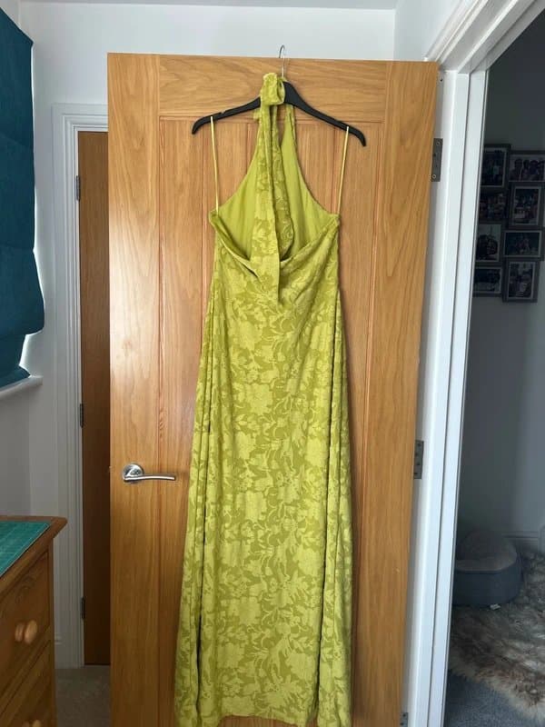 New Look New Look Green halter-neck dress