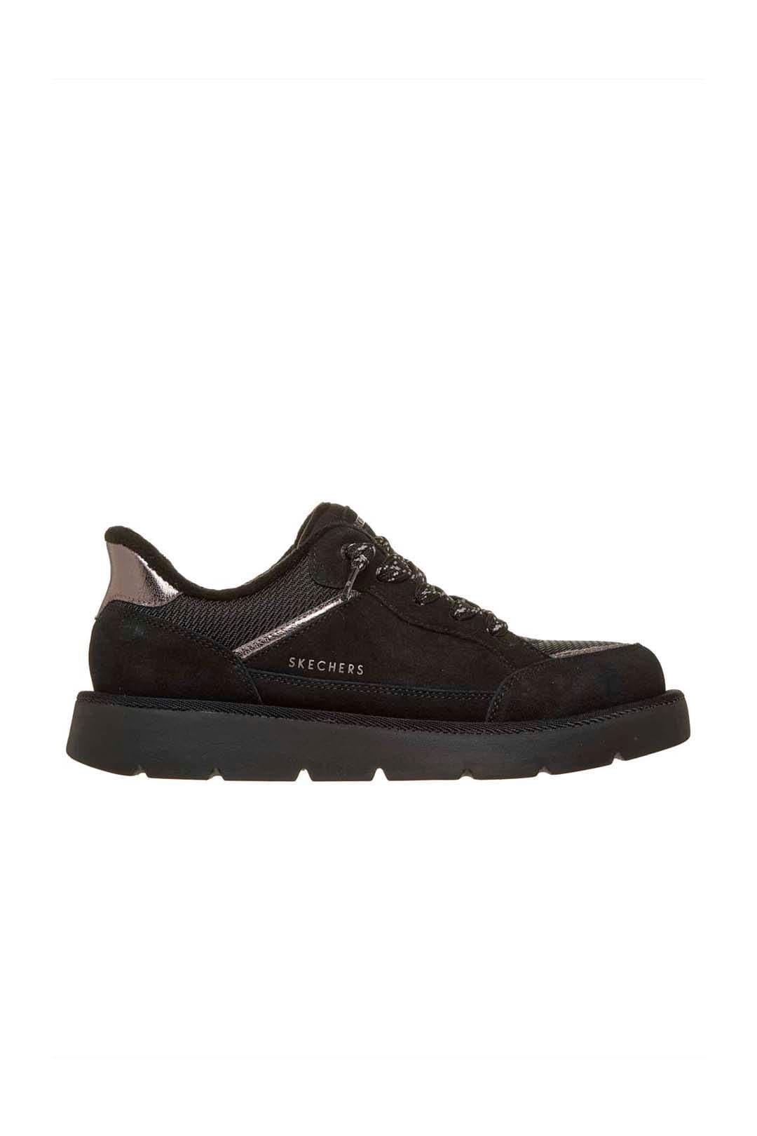 Skechers Skechers Women's Keepsakes Cozy Slip-Ins Suede & Mesh Trainers Black