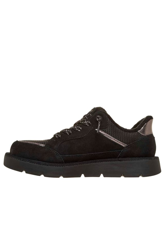 Skechers Skechers Women's Keepsakes Cozy Slip-Ins Suede & Mesh Trainers Black - 2
