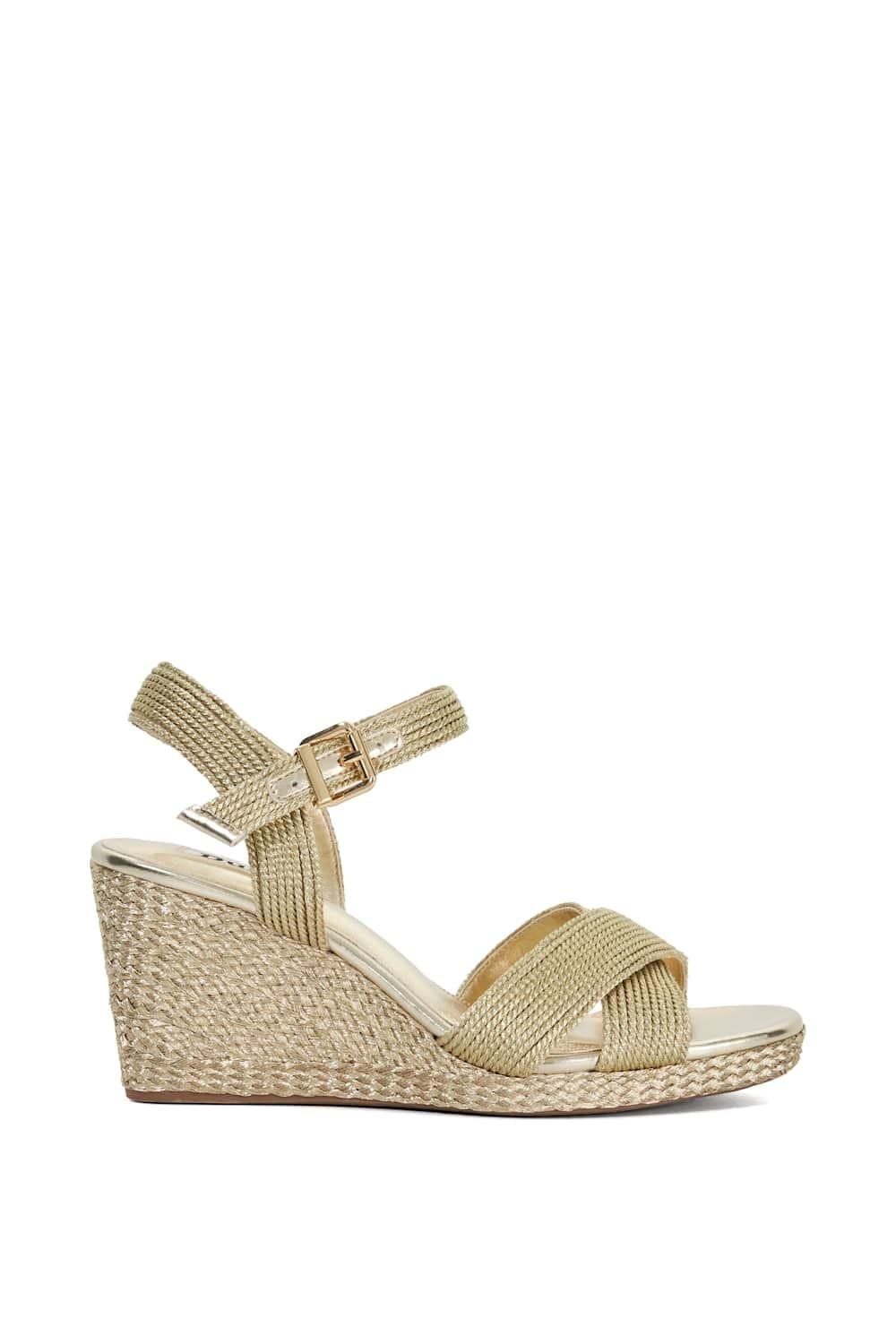 Dune London Dune London Women's 'Kolden' Wedges in Metallics