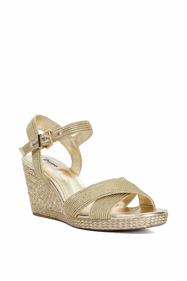 Dune London Dune London Women's 'Kolden' Wedges in Metallics - 2