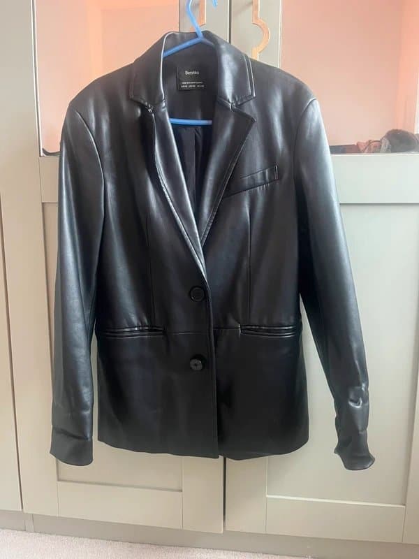 Bershka Leather blazer
