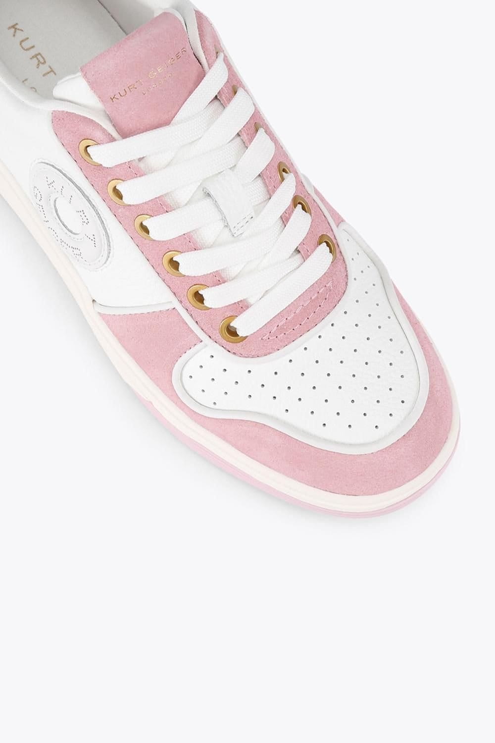 Kurt Geiger London Kurt Geiger London Women's 'Bromley Sneaker' Leather Suede Trainers in Pink - 4