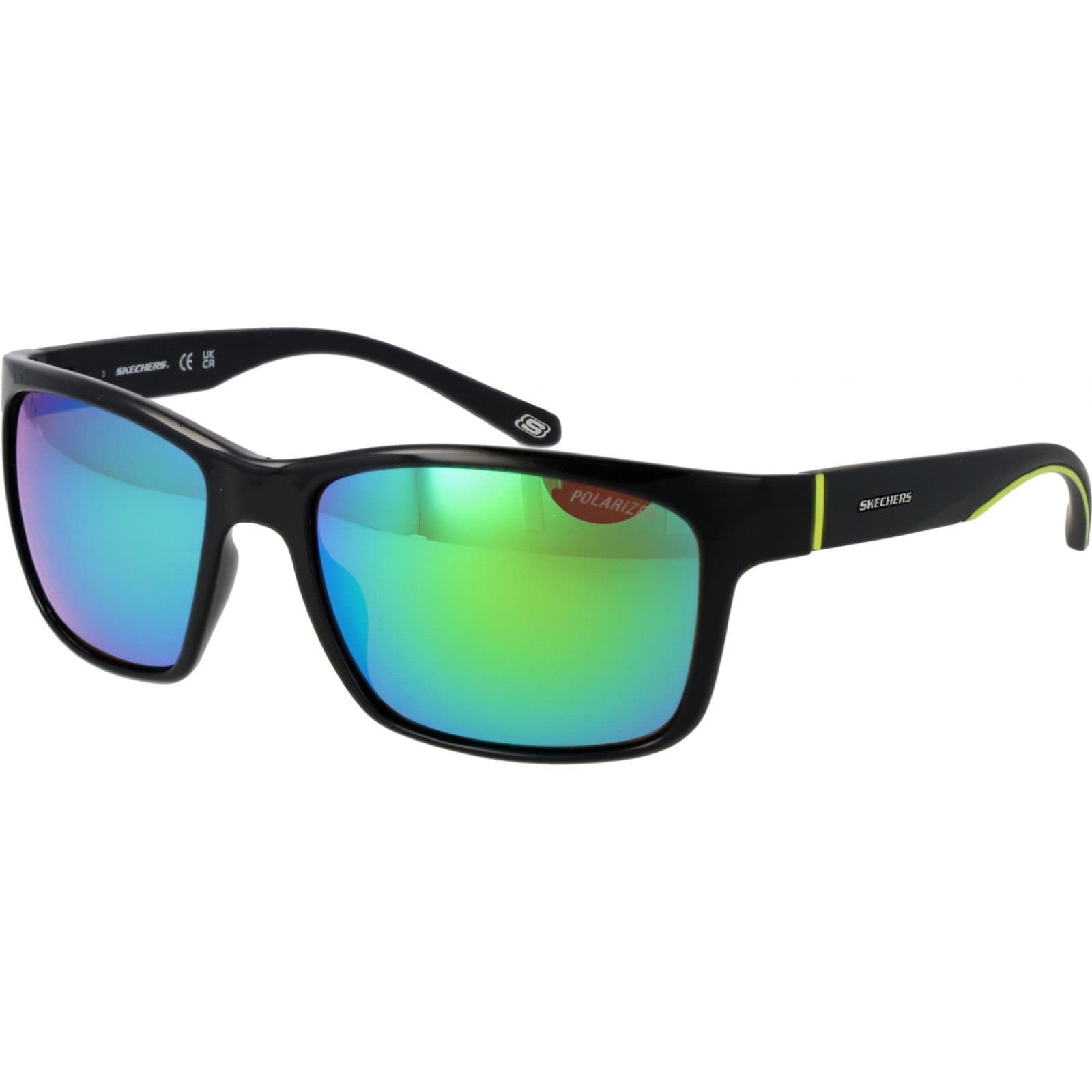 Skechers Skechers Men's SE6117 5801R Square/Rectangle Sunglasses in Black