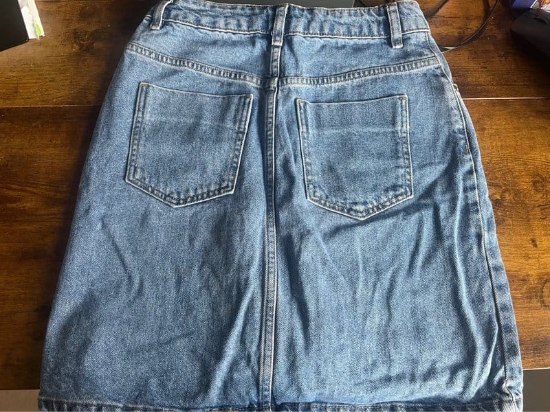 ASOS Blue Denim Midi Skirt