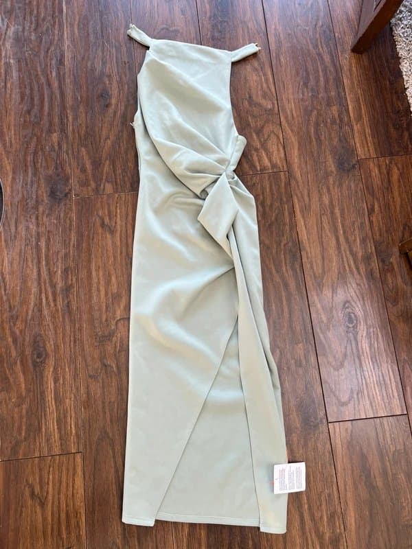 ASOS ASOS sage green halter dress
