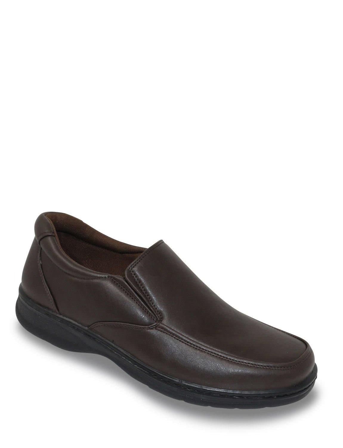 Truflex Truflex Men's Slip On Wide Fit Shoe in Brown